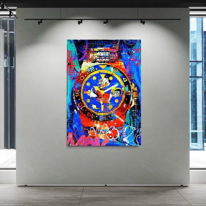 Moabit - Super Street Uncle Scrooge VS Rolex , Neon XL, Antiek en Kunst, Kunst | Designobjecten