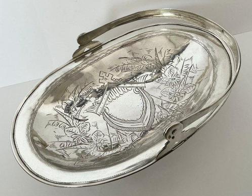 Corbeille à pain - Argent 875 (84 Zolotniki) - Tula - Russie, Antiek en Kunst, Antiek | Zilver en Goud