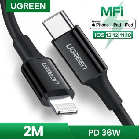 UGREEN MFi Lightning naar USB C / USB-C / USB Type C Male..., Informatique & Logiciels, Accumulateurs & Batteries, Envoi