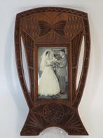Jugendstil fotolijst met vlinder - Cadre photo - Bois
