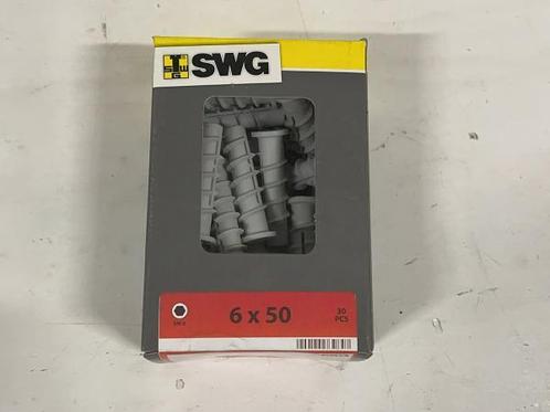 Veiling - 10x SWG cellenbeton plug ø6x50mm 30-pack, Doe-het-zelf en Bouw, IJzerwaren en Bevestigingsmiddelen