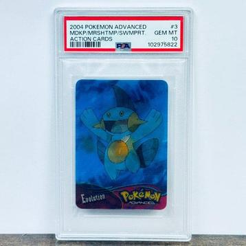 Pokémon Graded card - POP 1 - Marshtomp / Mudkip / Swampert