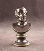 Buste, Antiek sculptuur - 11 cm - Brons, Antiquités & Art, Antiquités | Céramique & Poterie