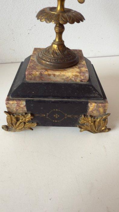 Kaarsenhouder - Emperador marmer - Sensational Candelabrum, Antiek en Kunst, Curiosa en Brocante