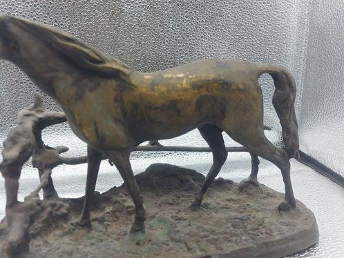 Sculpture, Cheval a la Barriere (Djinn), after Pierre-Jules, Antiek en Kunst, Antiek | Keramiek en Aardewerk