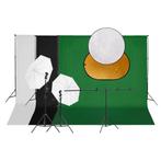 vidaXL Fotostudioset met verlichtingsset achtergrond en, Audio, Tv en Foto, Fotografie | Fotostudio en Toebehoren, Verzenden, Nieuw