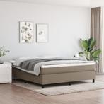 vidaXL Boxspring bed stof taupe 180x200 cm, Verzenden, Nieuw