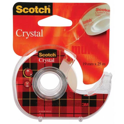 Scotch Plakband Crystal ft 19 mm x 25 m, blister met 1 afrol, Maison & Meubles, Accessoires pour la Maison | Autre