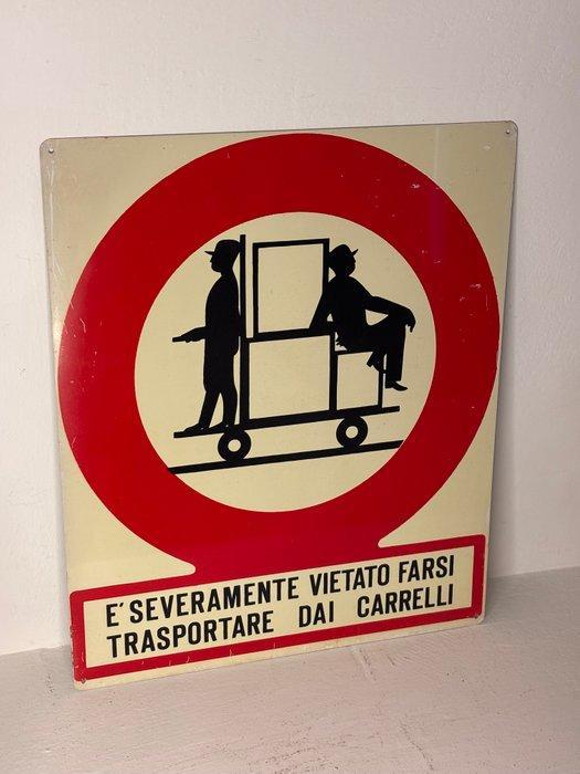 Zeldzaam Italiaans industrieel bord – Jaren ’50/’60 –, Antiek en Kunst, Antiek | Wandborden en Tegels