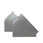 Vierkant bocht 45° aluminium 200x200mm, Doe-het-zelf en Bouw, Verzenden, Nieuw