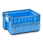 Gebruikte Euronorm stapelbakken 4 wanden gesloten, Ophalen of Verzenden, Gebruikt