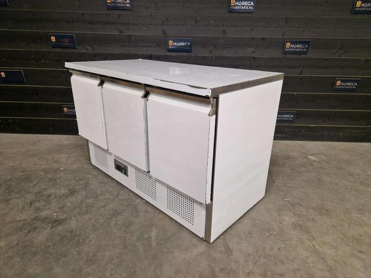 Tefcold koelwerkbank | saladette | 3-deurs | RVS | SA1365, Zakelijke goederen, Horeca | Keukenapparatuur, Nieuw zonder verpakking