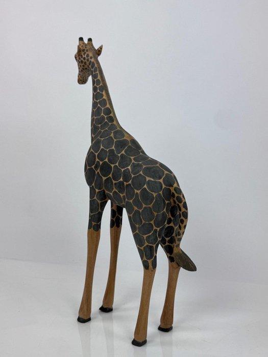 Sculpture, Giraffa in legno dipinta a mano - 50 cm - Bois, Antiek en Kunst, Kunst | Designobjecten