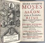 Thomas Goodwin - Moses et Aaron seu Civiles & ecclesistici, Antiquités & Art, Antiquités | Livres & Manuscrits