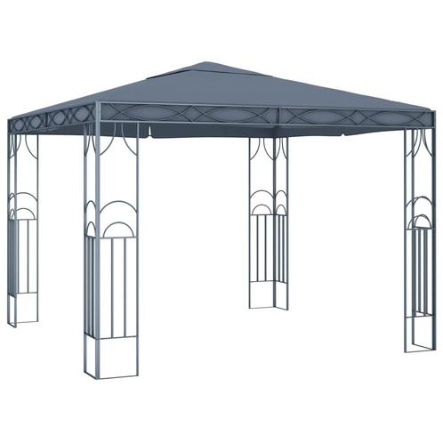 vidaXL Prieel 300x300 cm antraciet, Tuin en Terras, Partytenten, Nieuw, Verzenden
