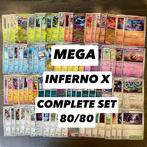 Pokémon - Complete Mega INFERNO X Set - 80/80 - Complete, Hobby en Vrije tijd, Verzamelkaartspellen | Pokémon, Nieuw