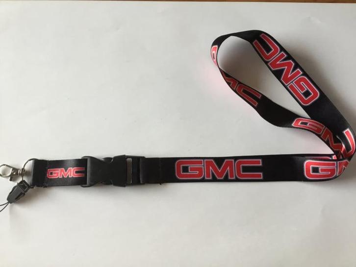 Keycord sleutelhanger GMC rood, Verzamelen, Sleutelhangers, Nieuw, Ophalen of Verzenden