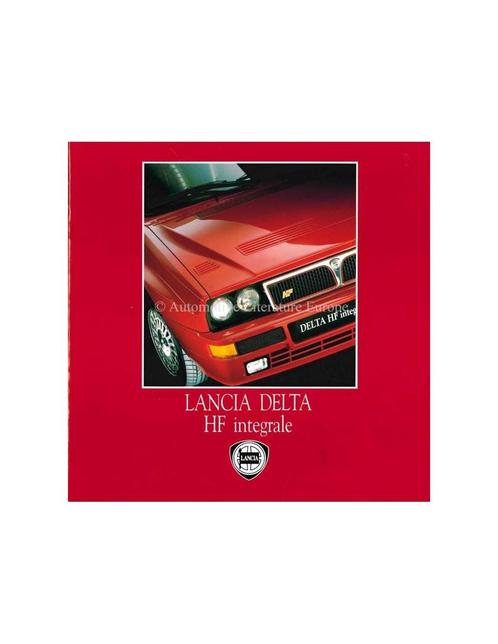 1992 LANCIA DELTA HF INTEGRALE BROCHURE FRANS, Livres, Autos | Brochures & Magazines, Enlèvement ou Envoi