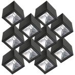 Buitenverlichting zonne-energie Set 10 stuks LED Solar Cube, Tuin en Terras, Verzenden, Nieuw