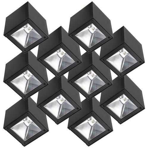 Buitenverlichting zonne-energie Set 10 stuks LED Solar Cube, Tuin en Terras, Buitenverlichting, Verzenden
