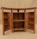 Wandtafel - Teak - Mobile Bar Curvo
