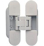 Onzichtbaar scharnier 3D verstelbaar 111x29mm zamak wit, Nieuw, Overige materialen, Klink of Kruk