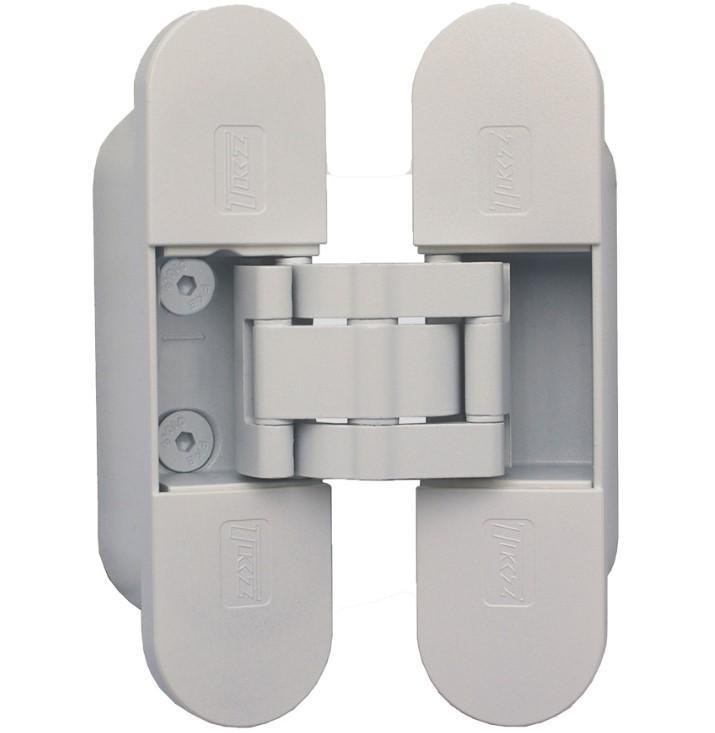 Onzichtbaar scharnier 3D verstelbaar 111x29mm zamak wit, Doe-het-zelf en Bouw, Hang- en Sluitwerk, Klink of Kruk, Nieuw, Overige materialen