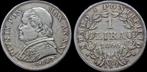 1 lire Vatican City Italy Papal States 1 lira 1866 zilver, Verzenden