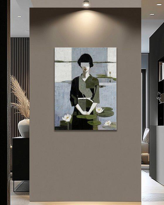 Pippo - Lilies of Oblivion, Antiek en Kunst, Kunst | Schilderijen | Modern