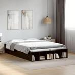 vidaXL Bedframe bewerkt hout zwart 120x200 cm, Huis en Inrichting, Slaapkamer | Bedden, Verzenden, Nieuw