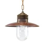 Industriële lampen Hanglamp Ampère Brons/Koper, Nieuw, 75 cm of meer, Verzenden, Overige materialen