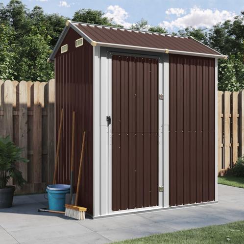 vidaXL Tuinschuur 192x152,5x237 cm gegalvaniseerd staal, Tuin en Terras, Tuinhuizen, Nieuw, Verzenden