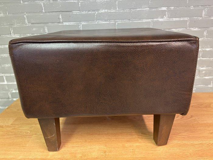 Voetenbank - Hout, Leder, Antiek en Kunst, Curiosa en Brocante