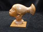 Bronzen Sculptuur van Hoofd van Afrikaanse vrouw - 2,3 kg -