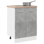 vidaXL Armoire de plancher Gris bÃ©ton 60x46x81,5 cm, Verzenden