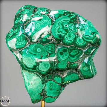 Malachite naturelle très rare sur pied- 3514.14 g