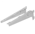 Set van 2 dragers verstelbaar 250 mm wit gelakt, Nieuw, Overige materialen