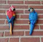 Beeld, Wall Parrots - 30 cm - Hars, Antiek en Kunst