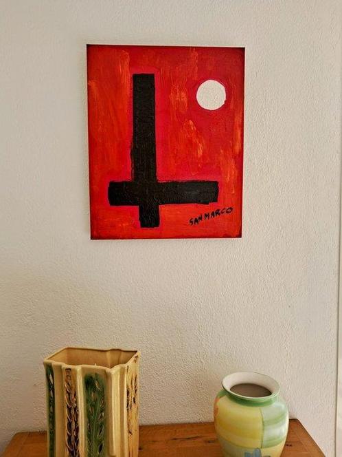 Enzo SAN MARCO (XX) - Clair de Lune Blanche, Antiek en Kunst, Kunst | Schilderijen | Modern
