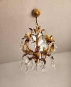 Kroonluchter - IJzer, Kristal, Verguld - Blattgoud shabby