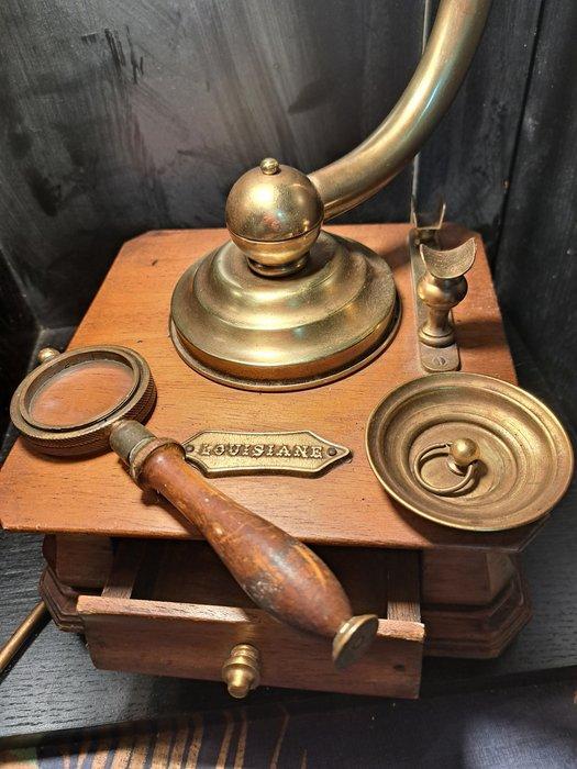 Ryckaert - Tafellamp - Louisiane - Hout, Messing, Glas -, Antiek en Kunst, Curiosa en Brocante