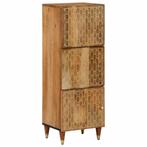 vidaXL Hoge kast 40x33x110 cm massief mangohout, Huis en Inrichting, Woonaccessoires | Cd- en Dvd-rekken, Verzenden, Nieuw