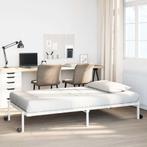 vidaXL Bedframe zonder matras opvouwbaar 90x190 cm staal wit, Huis en Inrichting, Slaapkamer | Bedden, Verzenden, Nieuw