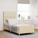 vidaXL Bedframe Crème 90x200 cm Stof, Huis en Inrichting, Verzenden, Nieuw