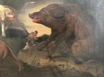 Scuola europea (XVIII), da Paul De Vos - Caccia al Cinghiale, Antiek en Kunst