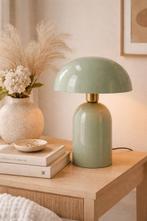 Lampe de table - Métal - Lampe champignon vert