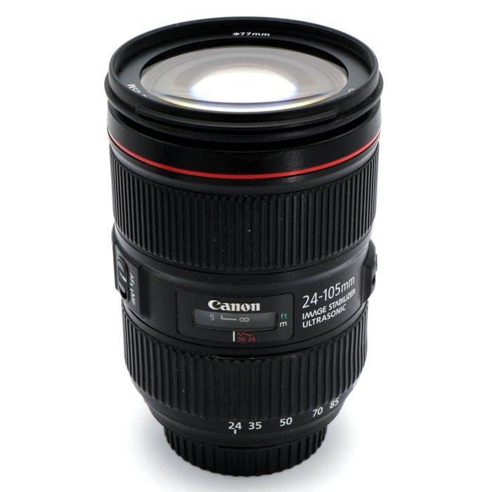 Canon EF 24-105mm f/4L IS II USM zoomlens met EW-83M, Audio, Tv en Foto, Fotocamera's Digitaal