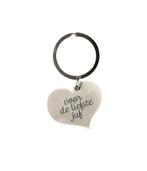 Sleutelhanger Liefste Juf 10cm, Verzenden, Nieuw