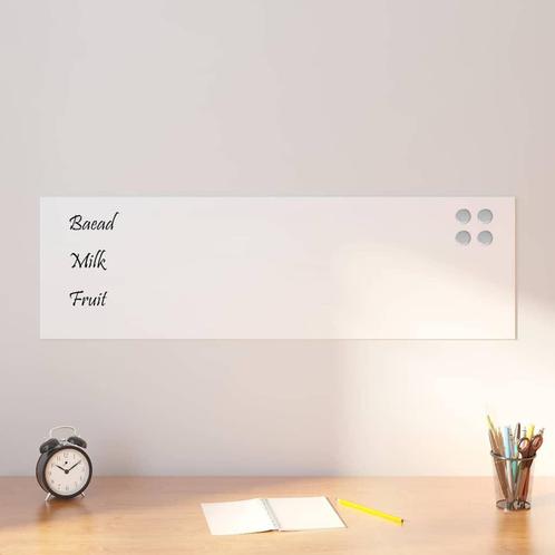 vidaXL Magneetbord voor aan de wand 100x30 cm gehard glas, Zakelijke goederen, Kantoor en Winkelinrichting | Kantoorartikelen