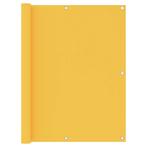 vidaXL Balkonscherm 120x600 cm oxford stof geel, Nieuw, Verzenden